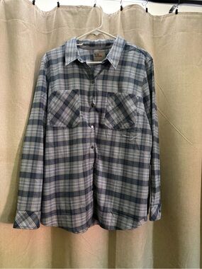 5.11 Tactical Womens NWT Blue Plaid Button-Up Shirt